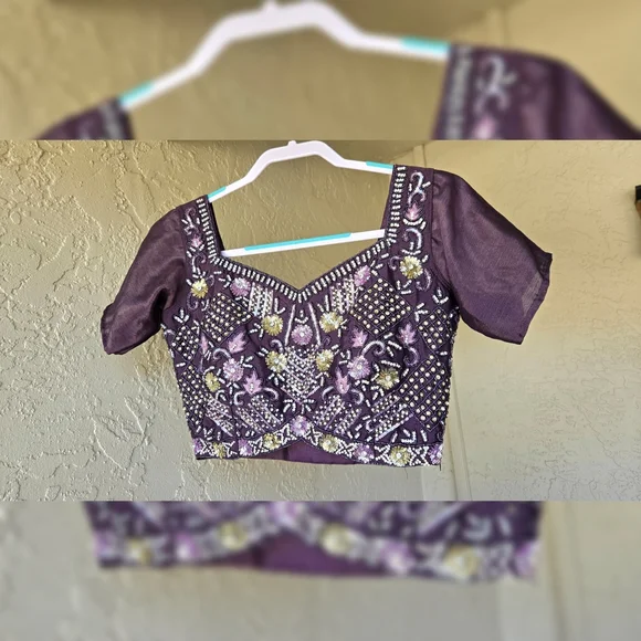 Purple lehenga NEGOTIABLE - Picture 6 of 9